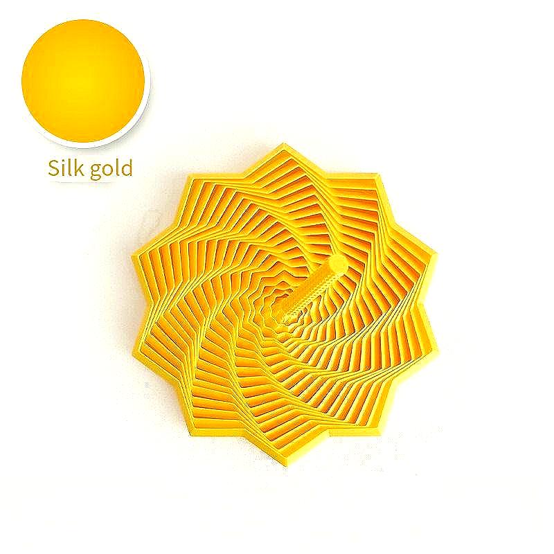 Star-Shaped Hexagonal Color Fractal Model With Handle To Expand Sensory Desktop Decompression Decoration Small Ornaments