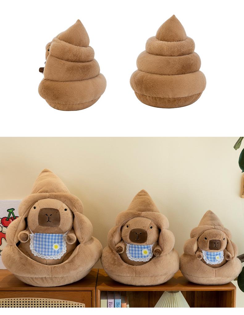 Capybara Ugly-Cute Plush Doll and Pillow Set