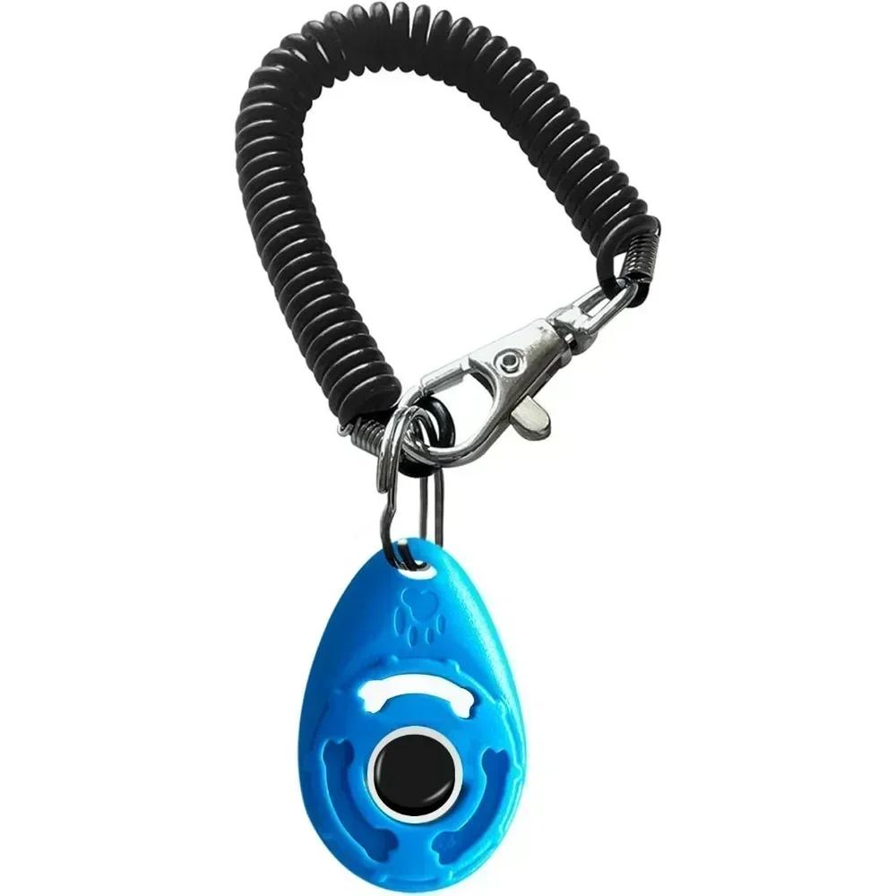 Dog Training Clicker Easy To Use for Cats Puppy Birds Horses Pet Product with Adjustable Wrist Strap Durable Lightweight