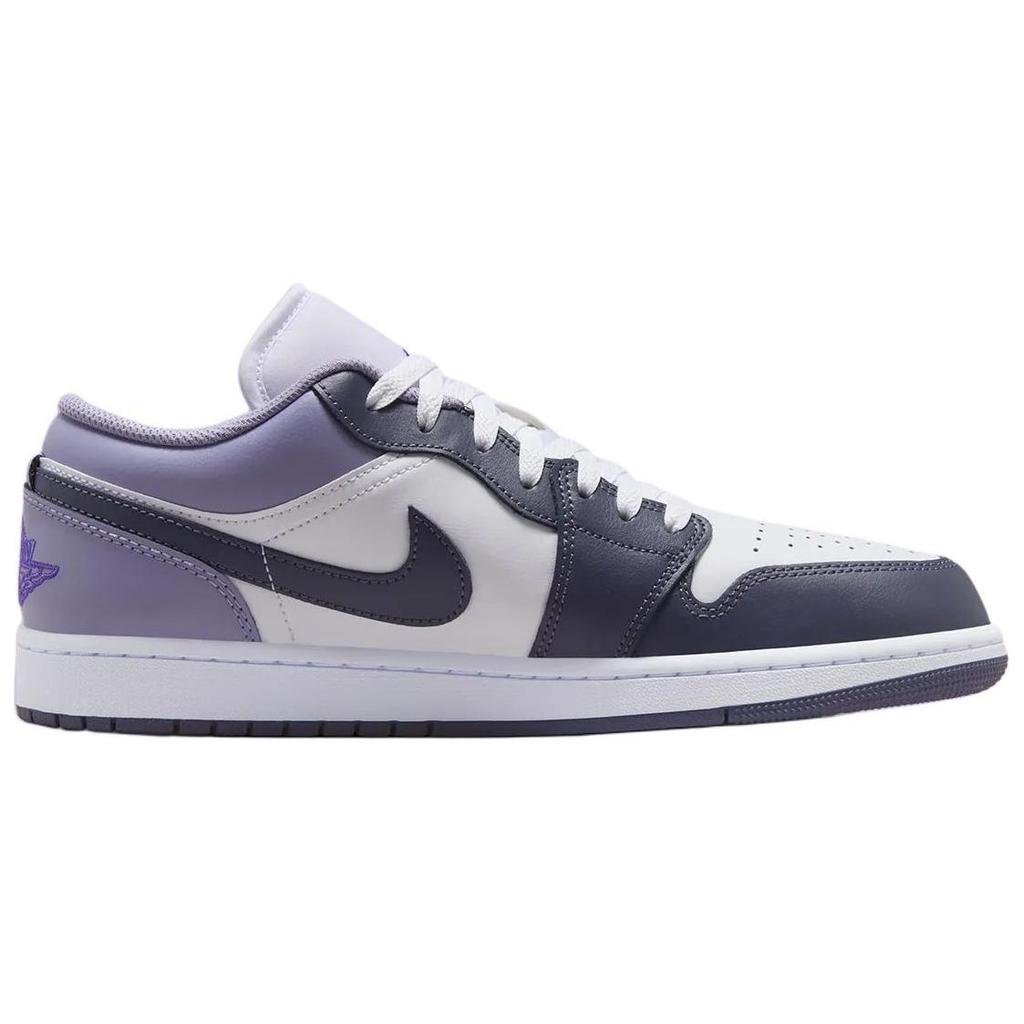 Jordan Air Jordan 1 Anti Slip Wear Resistant Low Top Vintage Basketball Shoes Men's Purple White Jordan 553558-145