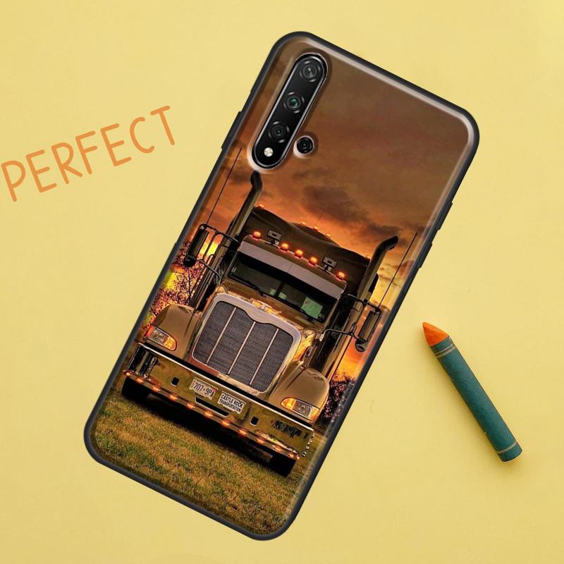 Cool Heavy Truck Car For Huawei Nova 10 9 SE 11 Pro 12i 11i 8i Y60 Y70 Y90 Y61 Y91 Y72 Y73 P20 P40 P30 Lite Case