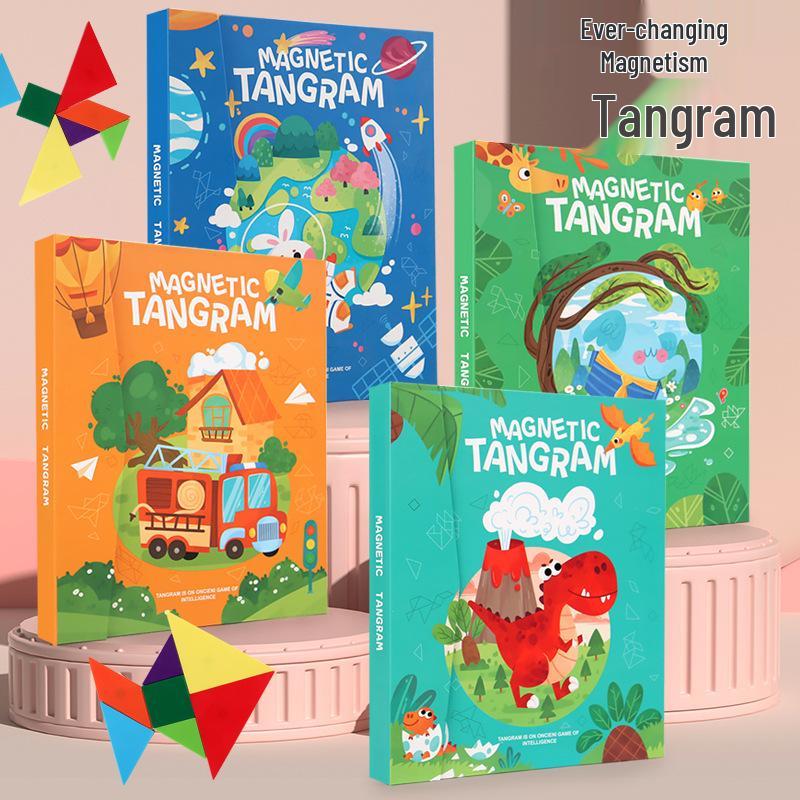 

Magnetic Tangram Educational Puzzle for Kids: Kindergarten & Primary School