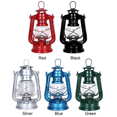 Vintage Fuel Camping Lanterns Metal Kerosene Lantern Oil Burning Lantern with Handle for Camping Hiking