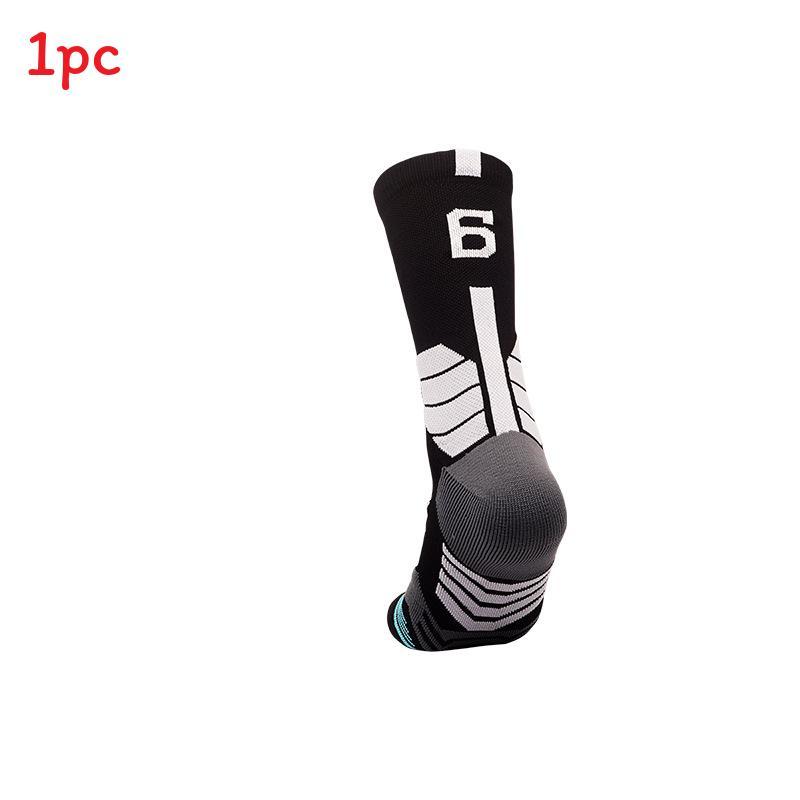 Basketballsocken für Erwachsene aus atmungsaktivem Nylonmaterial für sportliche Leistung und Feuchtigkeitstransport