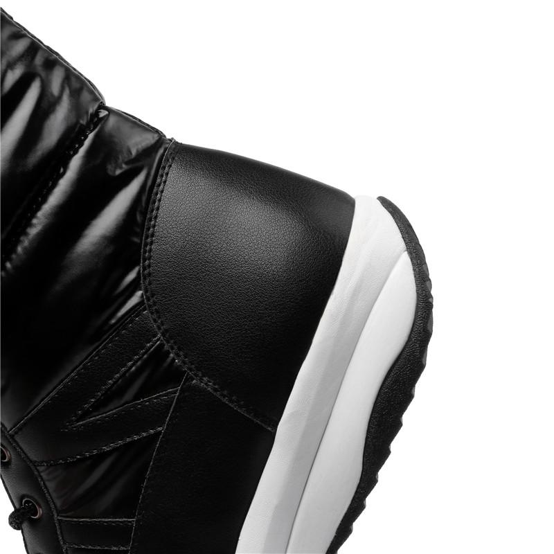 Dámské sněhule zimní teplé a pohodlné protiskluzové boty s dlouhým vlasem velká velikost ležérní bavlněné boty