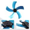 Fan Blade With Nut Cover 5-blade Fan Replacement Household Use Fan Maintenance Quick Installation Essential Replacement Parts