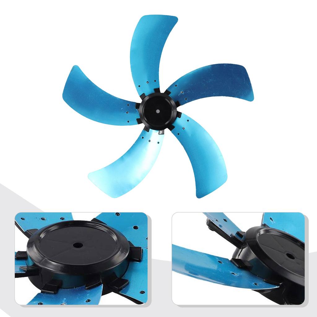 Fan Blade With Nut Cover 5-blade Fan Replacement Household Use Fan Maintenance Quick Installation Essential Replacement Parts