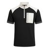 Men's Casual Zip-Up Short-Sleeve Top