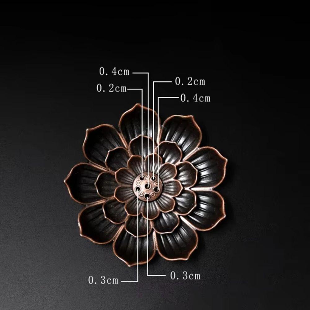 2/3 Layer Incense Stick Holder 6 Holes Incense Burning Tray Lotus Aromatherapy Stand  Temples Use