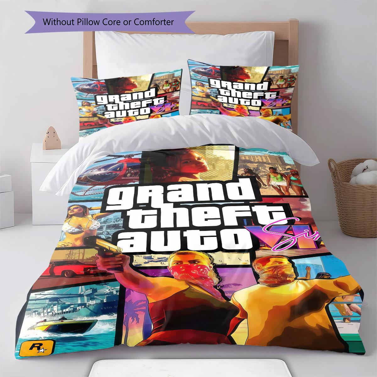 GTA6 Gultasveļas Komplekts Segas Komplekts Segas