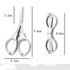 Foldable Stainless Steel Vintage Scissors Sewing Fabric Cutter Embroidery Cute Scissors Tailor Scissor Thread Sewing Tools NEW