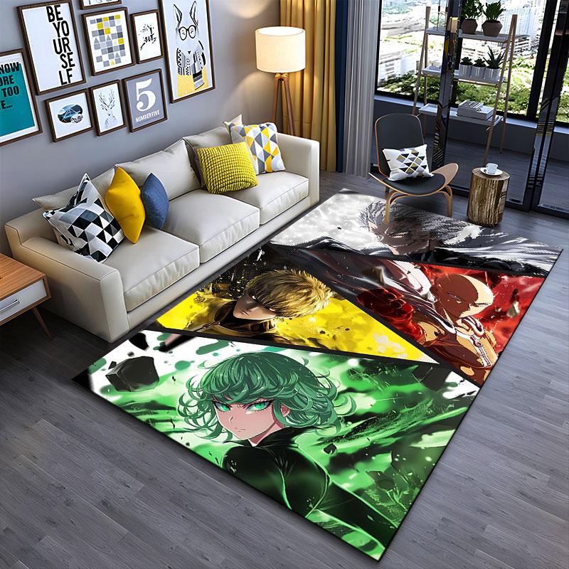 Anime Hero Group Art Carpet Suitable As a Non-slip Mat for the Living Room or Bedroom Sofa