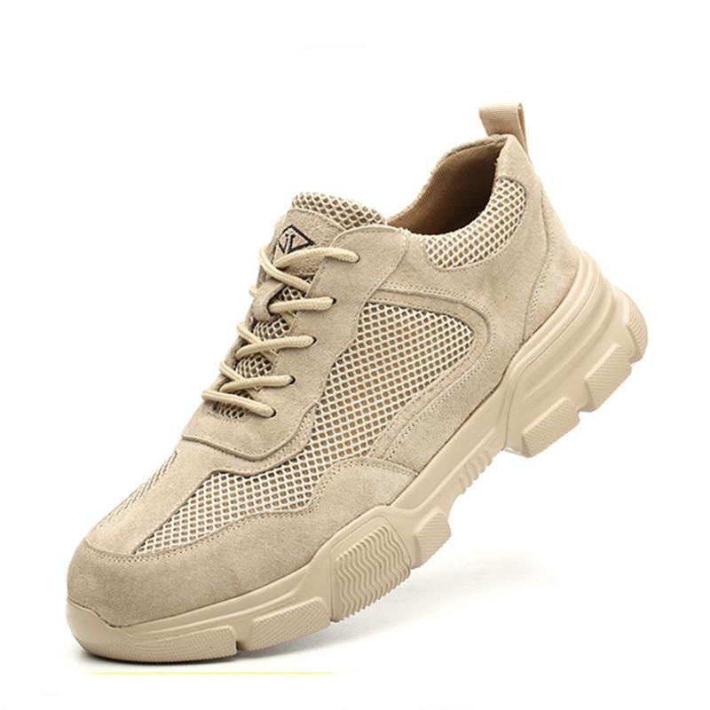 

Защитные повседневные кроссовки Мужская обувь Рабочие ботинки Ботинки со стальным носком Защита от ударов Защита от проколов Неразрушаемая обувь Защитные ботинки 36