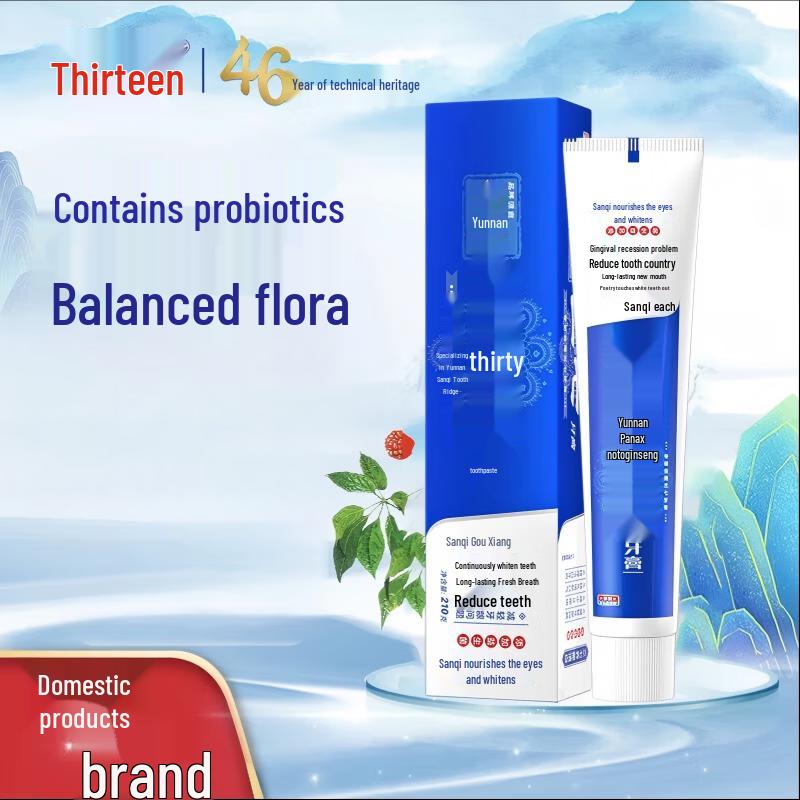 Sanqi & Probiotic Whitening Toothpaste (3-Pack)