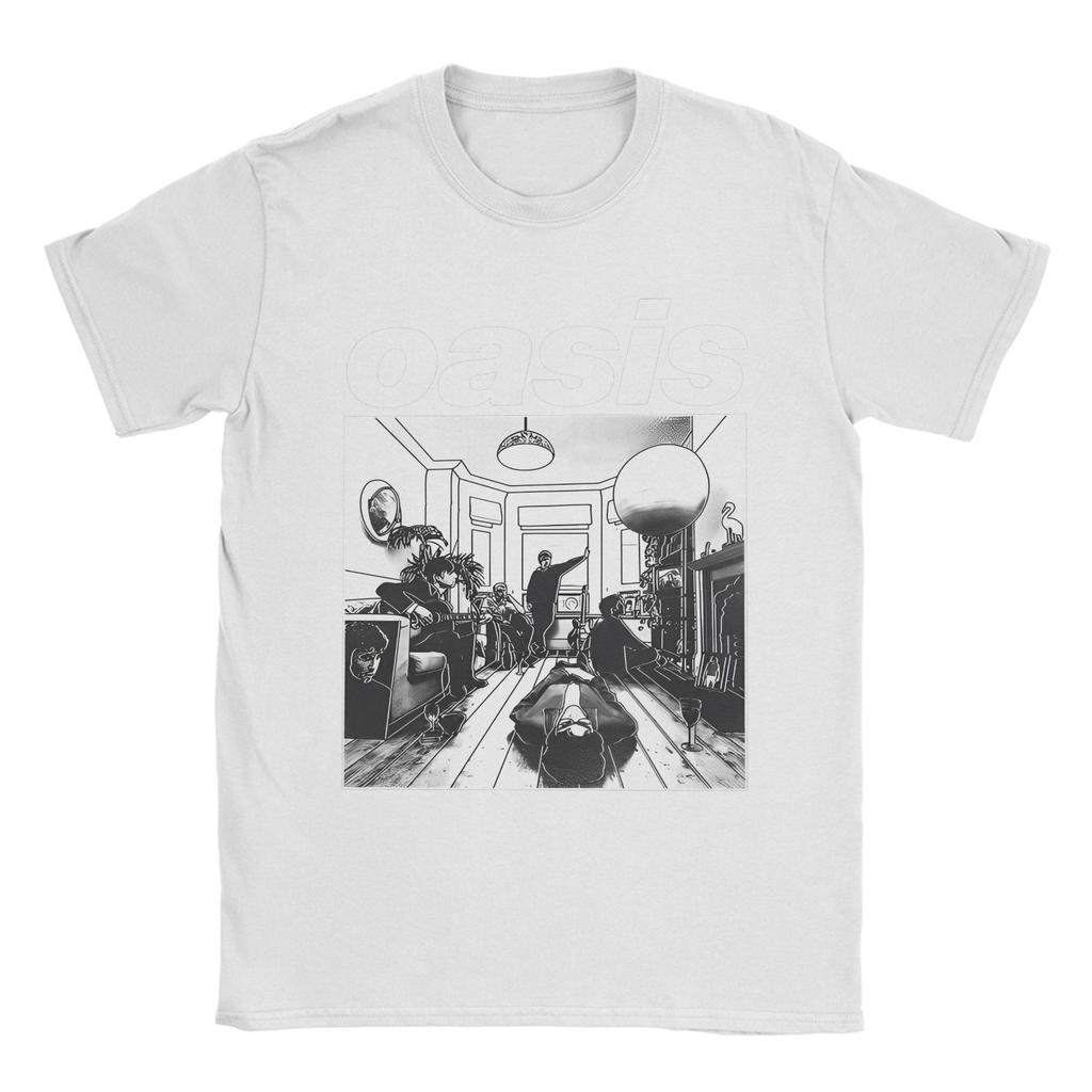 Definitely Maybe Rock Band  T Shirt Men Women Cotton Casual T-Shirts Crew Neck O-Oasis Tee Shirt Short Sleeve Tops Party