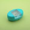 Nordic Style Oval Needle Holder Box with Transparent Magnetic Drawer for Pins & Beads