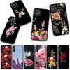 Hülle für Huawei P30 P20 P10 Mate 10 20 Pro Lite Y9A Y8S P Smart Y7 Y9 Prime Y6 Handyhülle Pfingstrose Rose Lavendel Blume