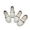 Soft Leather Little White Shoes Women's 2025 New Soft-soled Single Shoes Two Wear Doudou Shoes Women's One Pedal Loafers Comfortable Flat Bottom