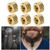 30pcs Fashionable Beard Hair Beads   Alloy Hair Braiding Beads Jewelry Bracelet Accessories
