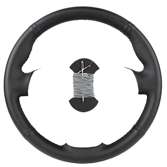 Nappa leather Custom Car Steering Wheel Cover For Isuzu D-Max MU-X 2013-2020 Holden Colorado AU 2012-2019 Car Accessories Black