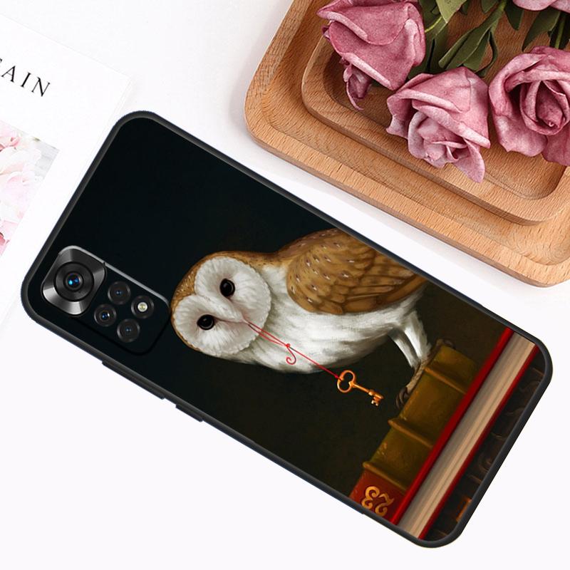 Cartoon Owl Case For Xiaomi Redmi Note 12 8 9 10 11 Pro Note 12S 11S 10S 9S 9A 9C 9T 10A 10C 12C Cover
