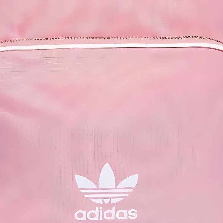 Adidas Originals Classic Basic Small Logo Retro College Style Nylon Backpack Unisex Backpack Pink DH4312