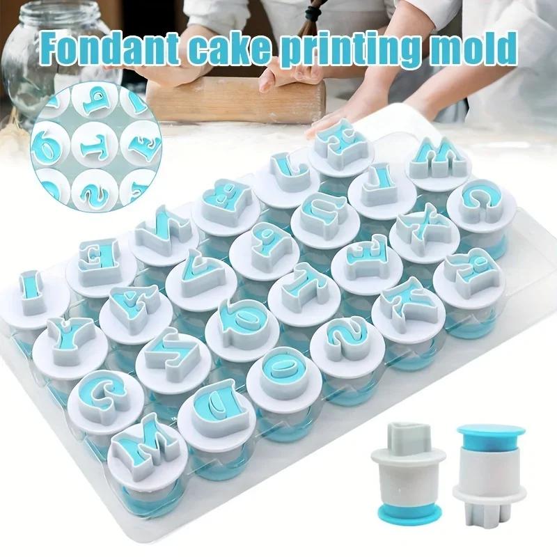 10/26/36/62Pcs Alphabet Number Cookie Cutters Set Baking Pastry Molds for Cake Decorating, Cupcake Making and Fondant Cutting