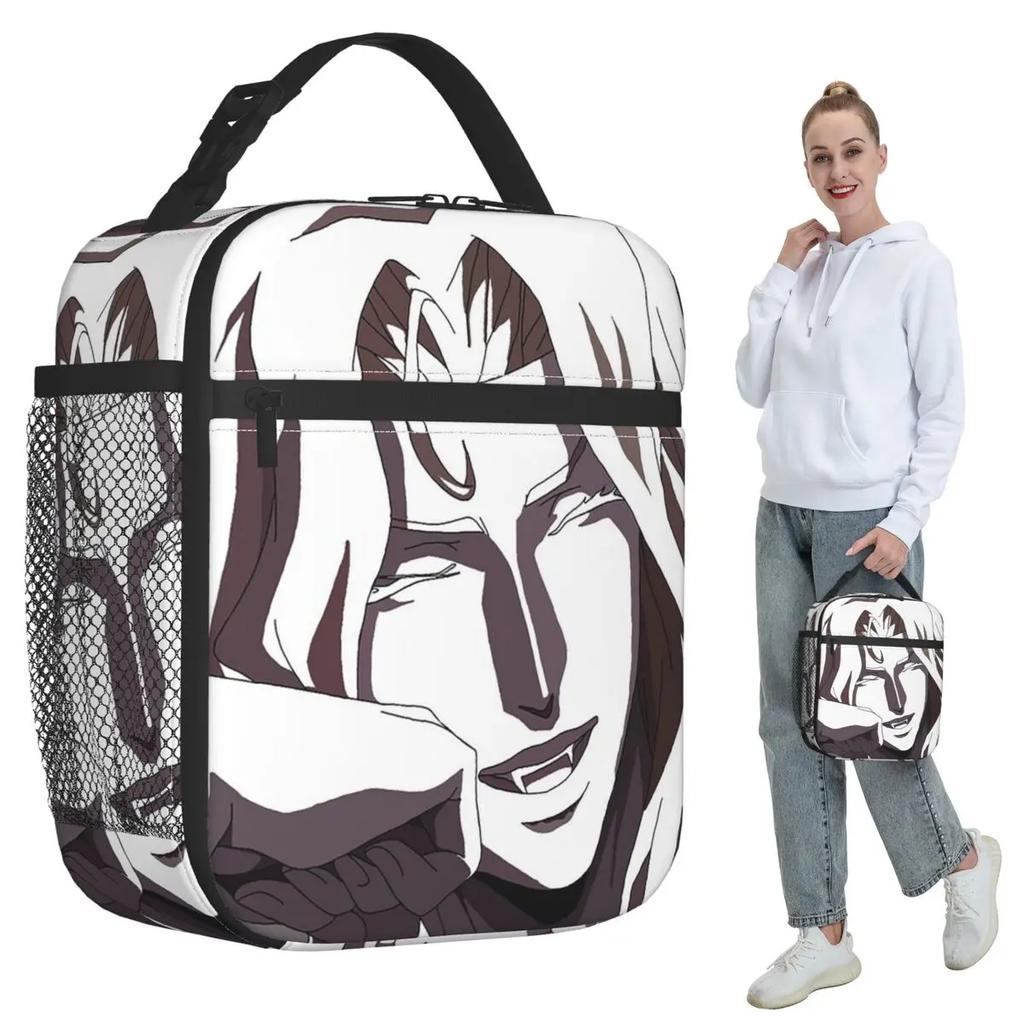 Alucard From Castlevania Insulated Lunch Bag for Kids School Cooler Thermal Food Box Tote Leakproof Lunch Boxes Container