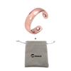 Vinterly Pure Copper Rings Magnetic 6mm Adjustable Open Cuff Finger Finished High Magnet Health Energy Mens Minimalist Jewelry