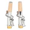 2 Stück Saxophon gebogener Hals und gerader Hals Messingbeschläge Instrumententeile
