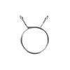 10pcs 304 Stainless Steel Spring Tube Clamp Single Wire Clips Water Pipe Clamp Ring Quick Installation Buckle 24MM Pipe Hoop