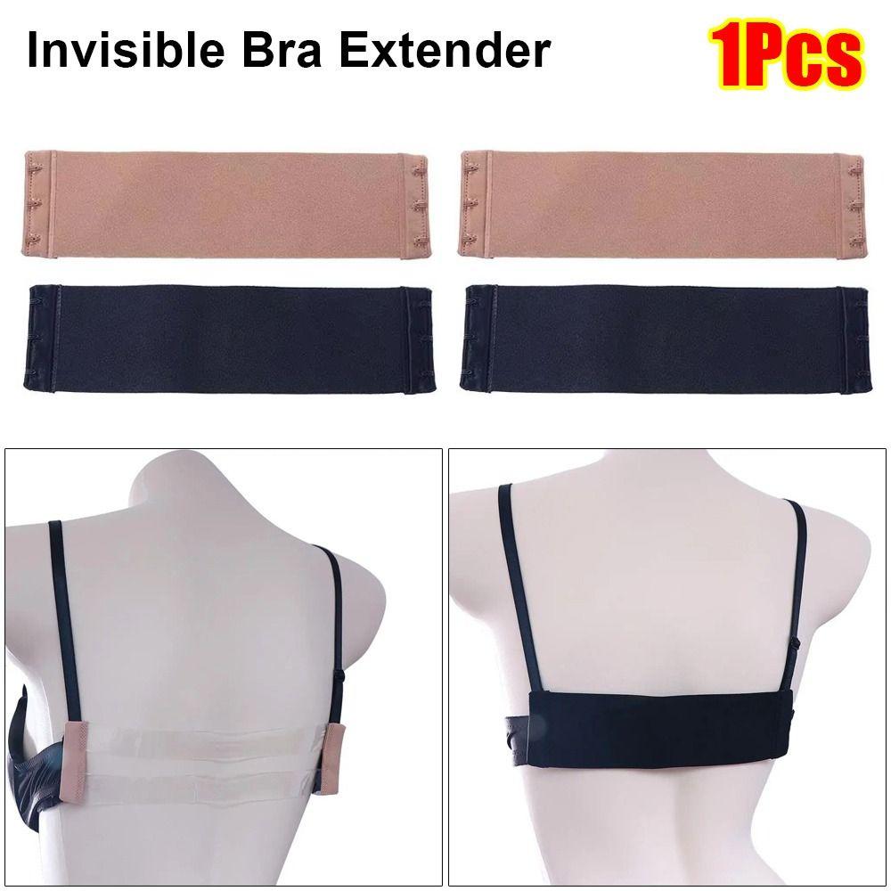 1Pcs Non Slip Buckle Bra Extender Clear Elastic Band Durable Bra Strap Women