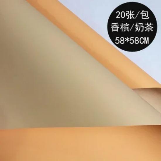 Lot de 20 feuilles de papier d'emballage imperméables pour fleurs de rose, 2 couleurs, style coréen, épais, pour cadeau, pour fleuriste