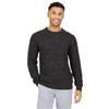Mens Knitted Waffle Crew Neck Sweatshirt