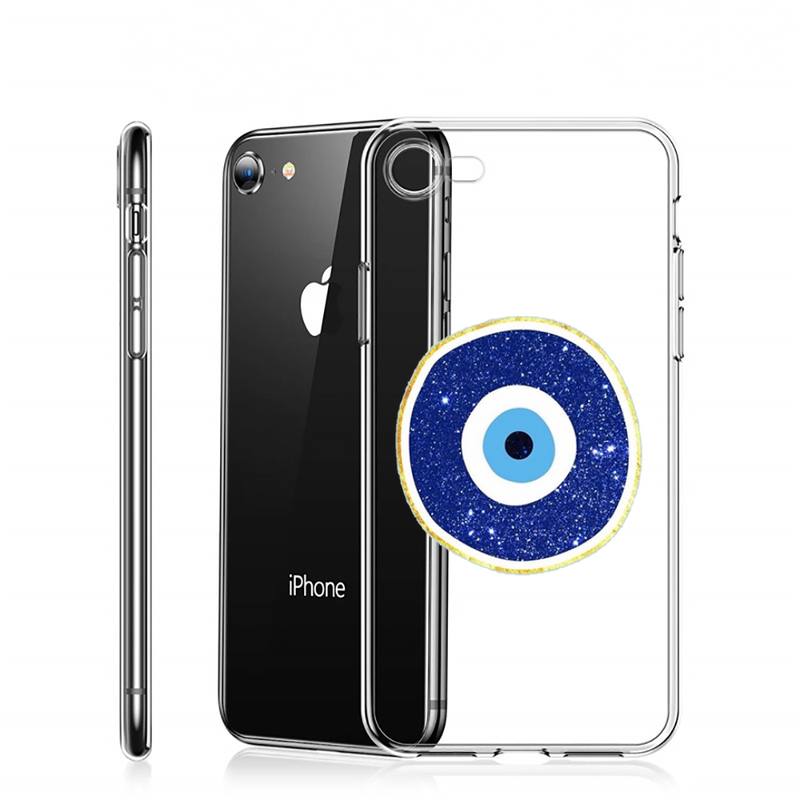 

Чехол для телефона Счастливый Глаз Синий Абстрактный Прозрачный мягкий Для iphone 12 11 13 7 8 6 s plus x xs xr pro max mini iphone13promax