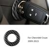 For Chevrolet Cruze Carbon Fiber Interior Ignition Circle Sticker Cover Trim