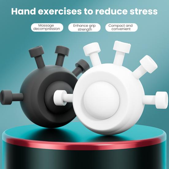 Hand Grip Strengthener Five Finger Exerciser Ergonomic Grip Strength Trainer Arthritis Hand Therapy Rehabilitation Gripper Workout Equipment