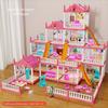 Building Big Villas Villa Princess Castle with LED Light Castle Princess Toys New House DIY Kit