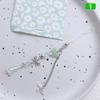 Artistic Style Butterfly Cute Pendant Phone Charm Rope Four Leaf Clover Key Chains Fashionable Beaded Keyring Ornament For Phone