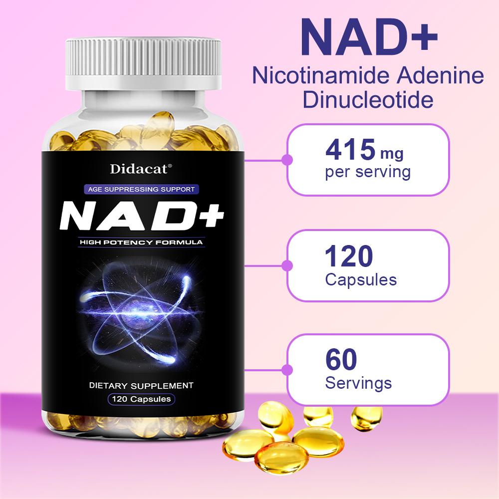 Nicotinamide Riboside Dietary Supplement, With Quercetin Phytosome, 120 Softgels Per Bottle