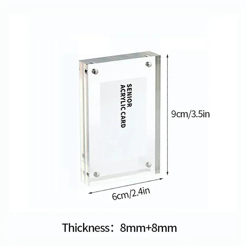 Acrylic Photo Frame Transparent Photocard Stand Picture Frame for Pictures Photocard Display Stand Room Decor Marco De Fotos