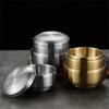 304 Stainless Steel Thermal Rice Container with Cover Double Walled Soup Bowl For Hot Meals Office Lunch Food Tray