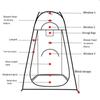 Spacious Portable Changing Room Extra-Tall Camping Privacy Shelters  Picnic