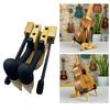 Verstellbarer Ukulelen-Bodenständer Holz Kleiner Gitarrenständer Faltbarer Ukulelen-Ausstellungsständer für Ukulele Mandoline Banjo Violine