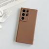 Applicable to Samsung S25Ultra liquid silicone S24 soft case flocking solid color mobile phone case simple s23 protective case