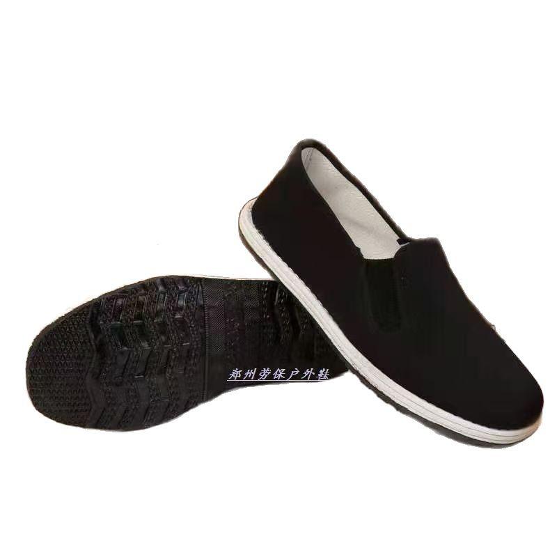 Yilu Bao Men's Women's Flat Thousand Layer Bottom Cloth Shoes Wear Resistant Elastic Mouth Single Dad Work Driving Black