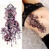 Bransoletka Naklejki Biżuteria Lady Body Chest Art Water Transfer Tatuaż Tymczasowy Tatuaż Purpurowa Róża