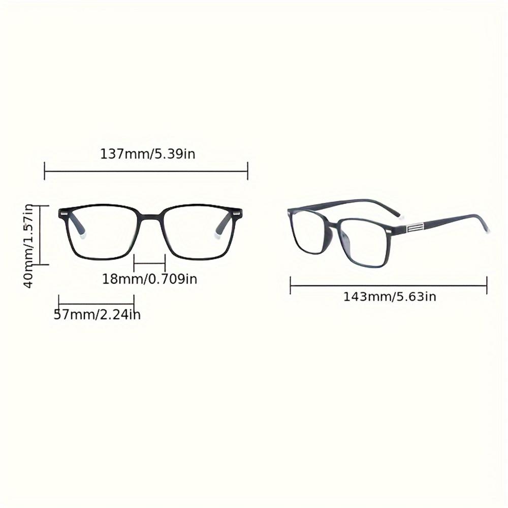 3PCS Fashion Anti-Blue Light Reading Glasses Ultra-Light Eye Protection Readers Eyewear Unisex Elegant Presbyopia Glasses