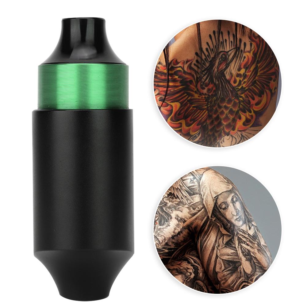 Professionell DC-gränssnitt Elektrisk Tatueringspenna Maskin Stark Motor Tatueringsartisters VerktygGrön