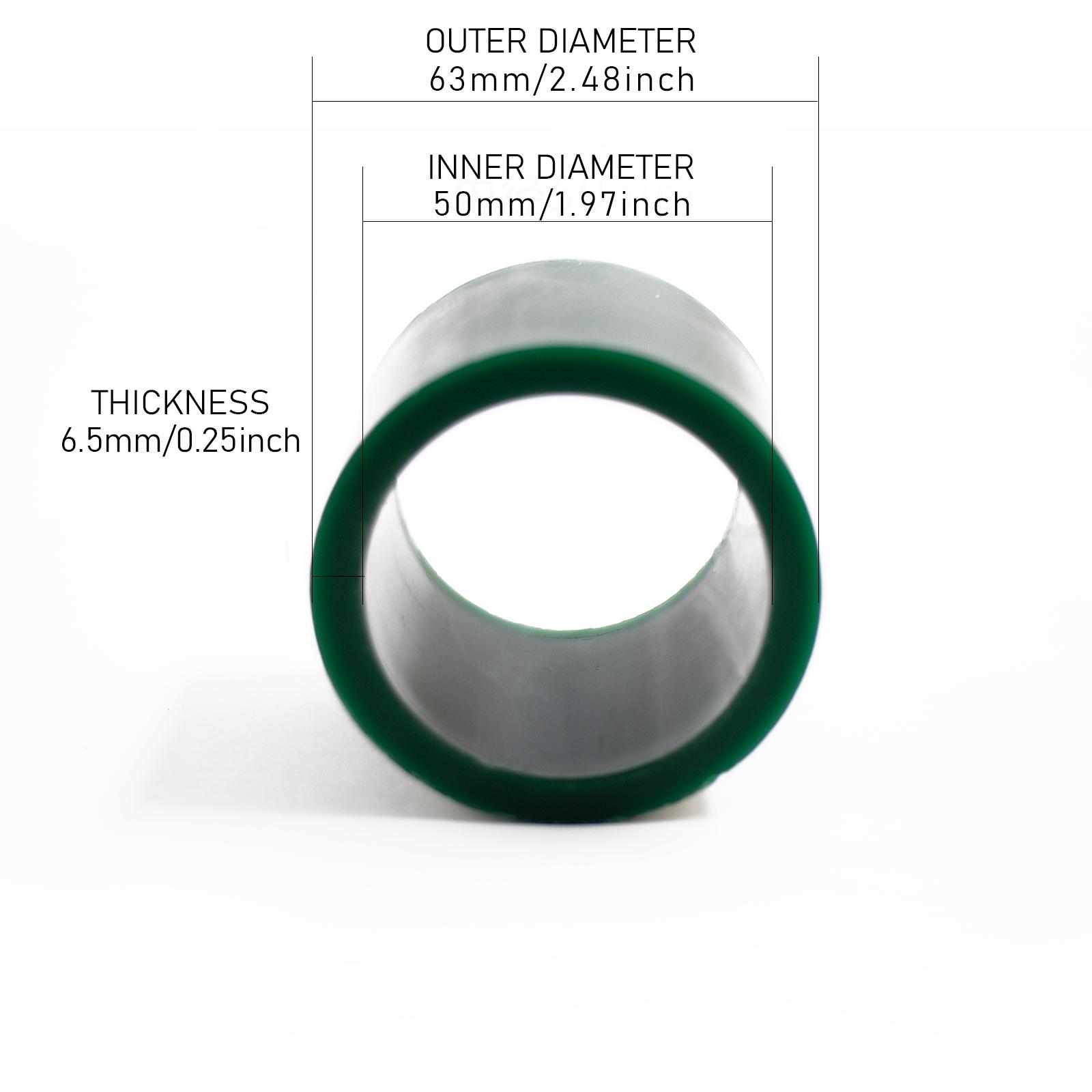 50-65mm Hollow Jewelry Wax Tube, Green Carving Wax Pipe for Ring Making & Casting Molds, Sculpting Wax Cylinder